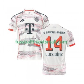 Fußballtrikots Bayern München Luis Diaz 14 2025-2026 Kurzarm Auswärts-trikot kaufen